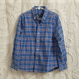 Boys Size 6 Vineyard Vines Button Down Plaid Shirt